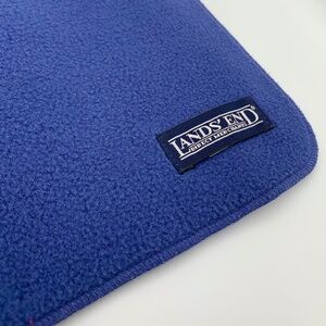 Lands End Blue Fleece Scarf